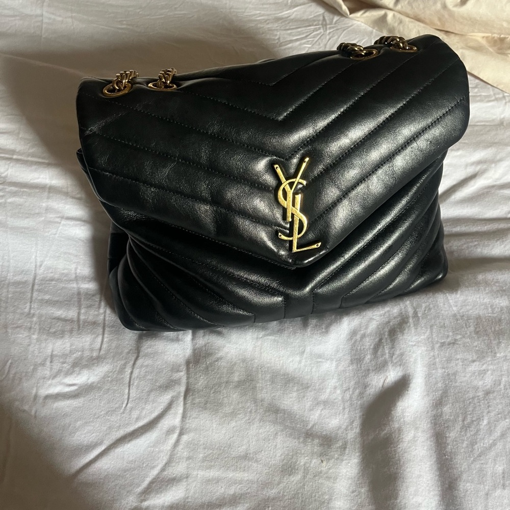 Yves Saint Laurent Black Loulou Shoulder Bag